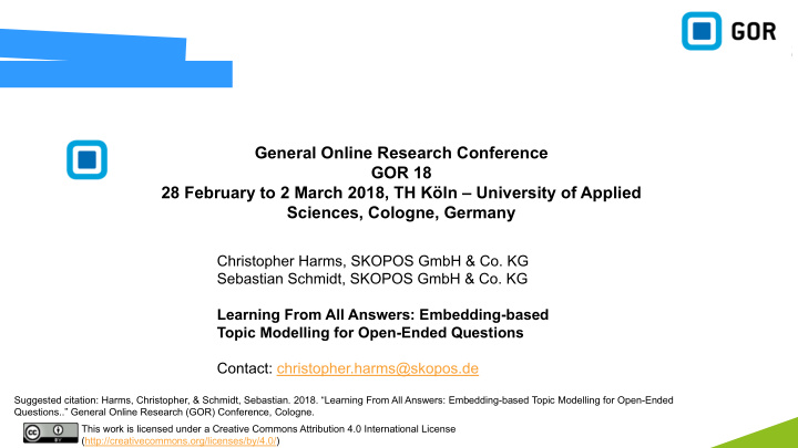 general online research conference gor 18 28 february to