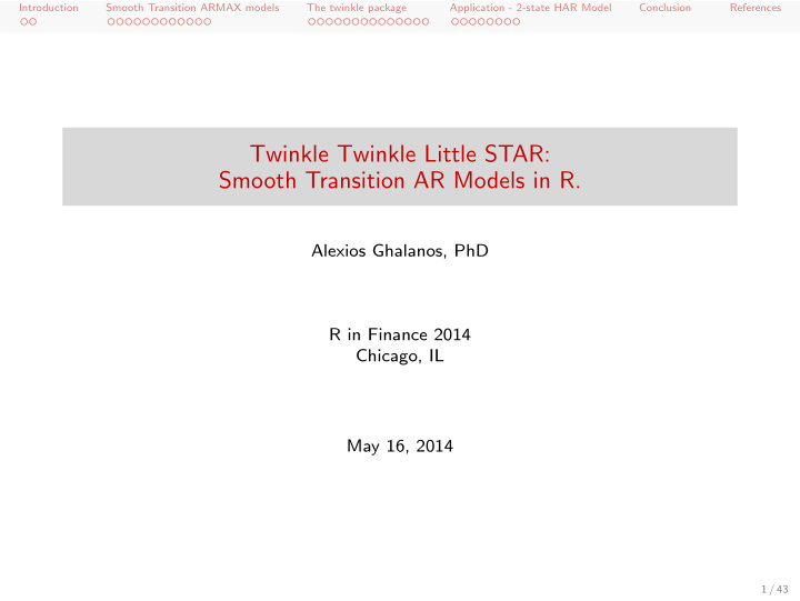 twinkle twinkle little star smooth transition ar models