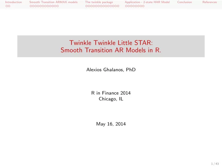 twinkle twinkle little star smooth transition ar models