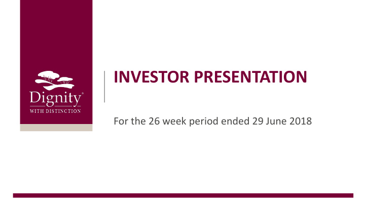 investor presentation