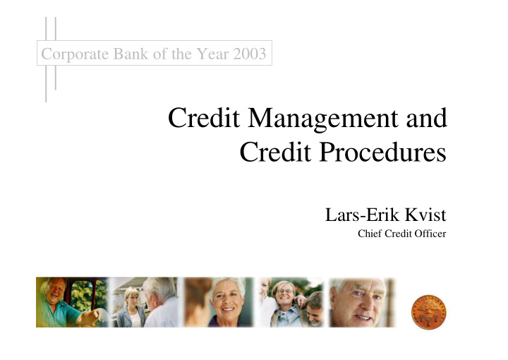 credit management and credit procedures
