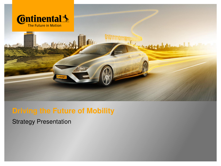 driving the future of mobility