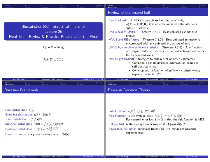 bayesian framework