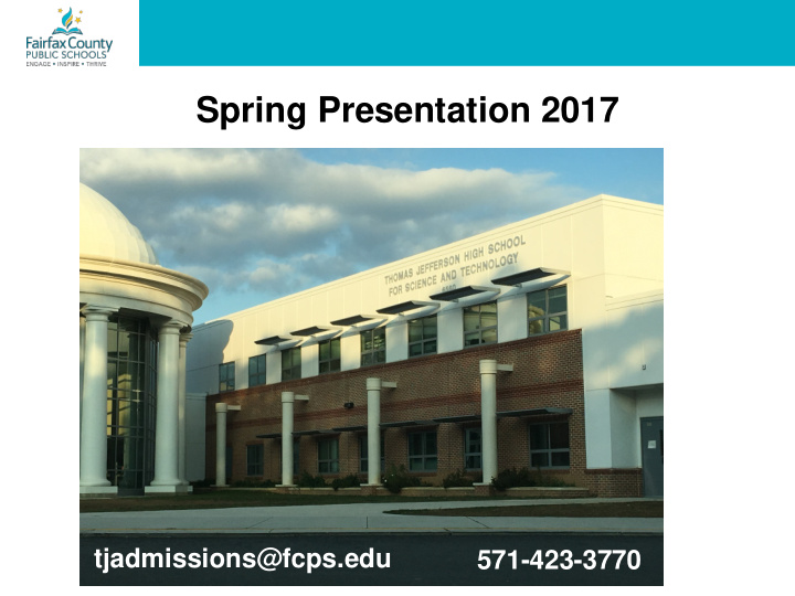 spring presentation 2017