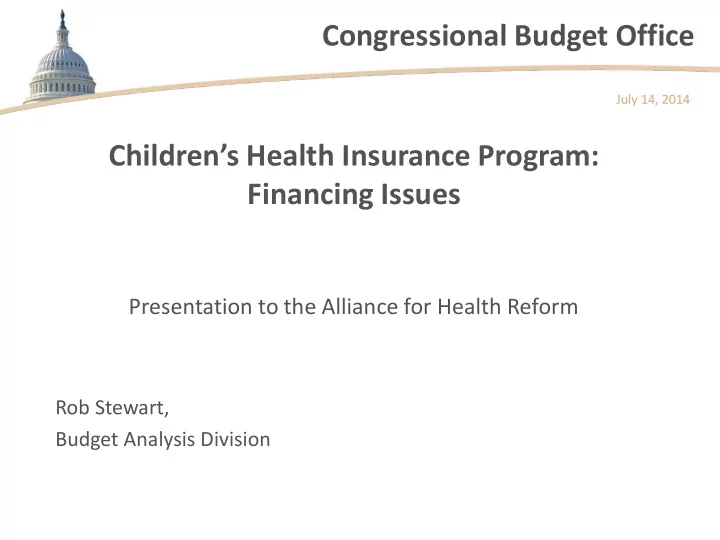 congressional budget office