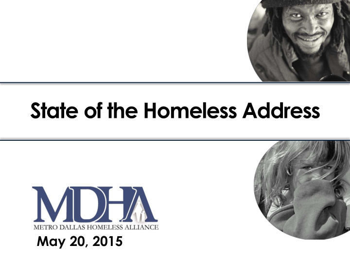 state of the homeless address