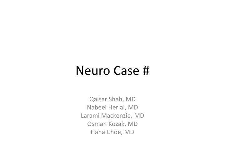 neuro case