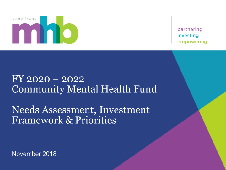 fy 2020 2022 community mental health fund needs