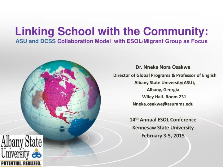 linking school with the community