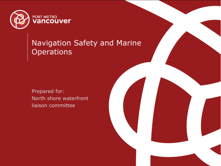 navigation safety and marine operations