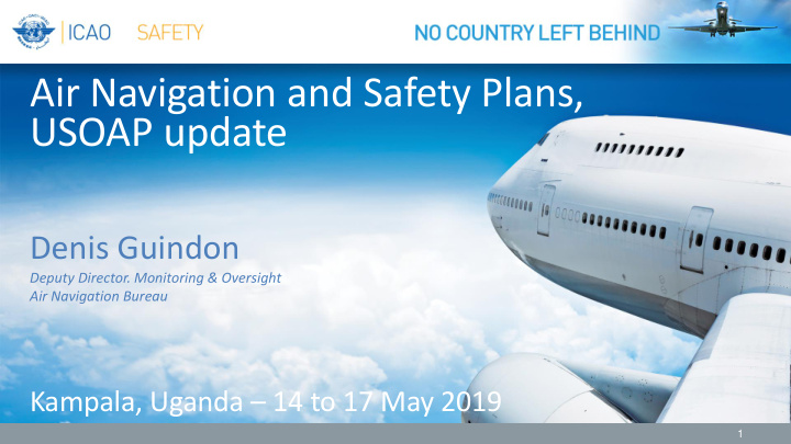 air navigation and safety plans usoap update