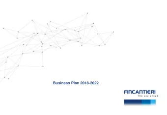 Business Plan 2018-2022  Safe Harbor Statement  This Presentation contains certain forward-looking
