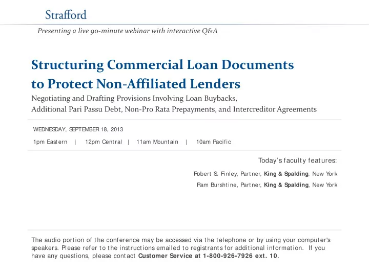 structuring commercial loan documents to protect non