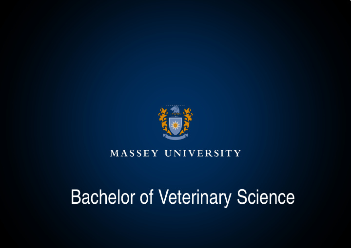 bachelor of veterinary science why become a veterinarian