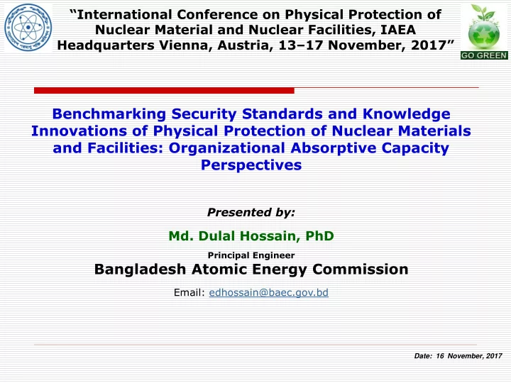 benchmarking security standards and knowledge innovations