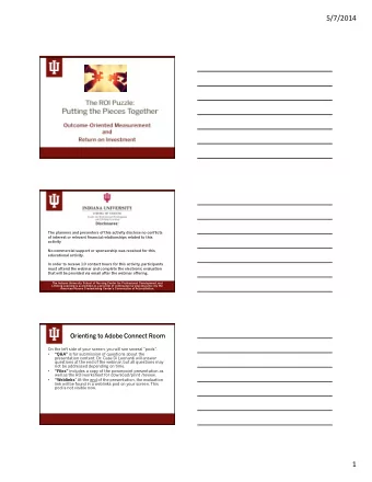 5/7/2014  0  Dis  Disclo  losur  sures:  s:  The planners and presenters of this activity disclose