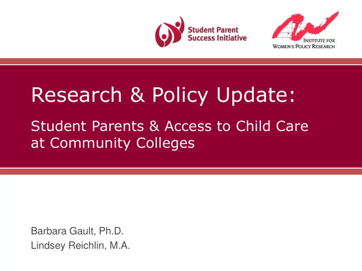 research policy update