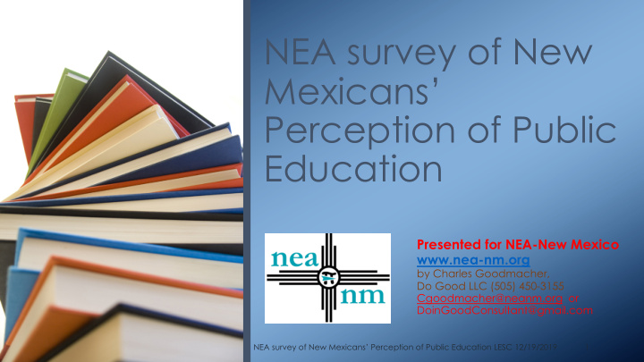 nea survey of new mexicans perception of public education