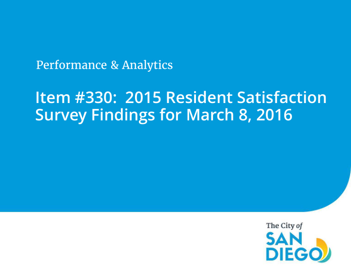 item 330 2015 resident satisfaction survey findings for