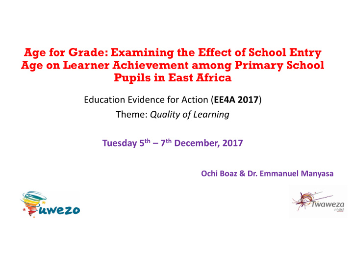 age for grade examining the effect of school entry age on