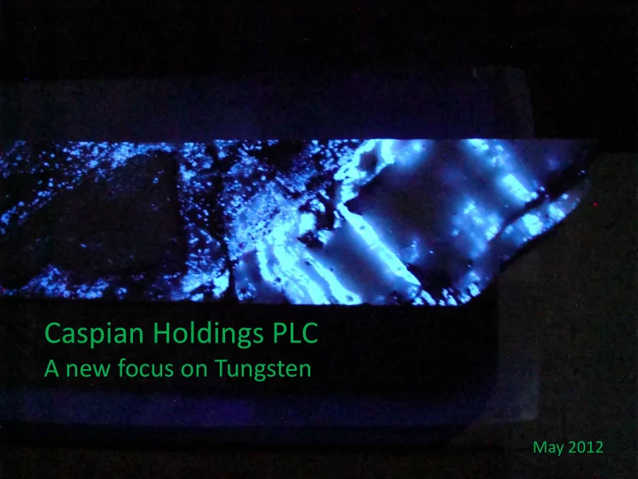 caspian holdings plc