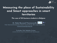 measuring the place of sustainability and smart
