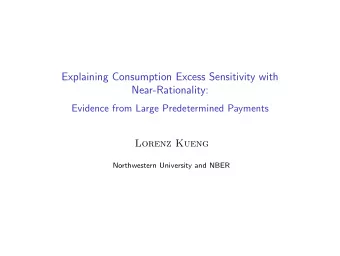 Explaining Consumption Excess Sensitivity with  Near-Rationality:  Evidence from Large