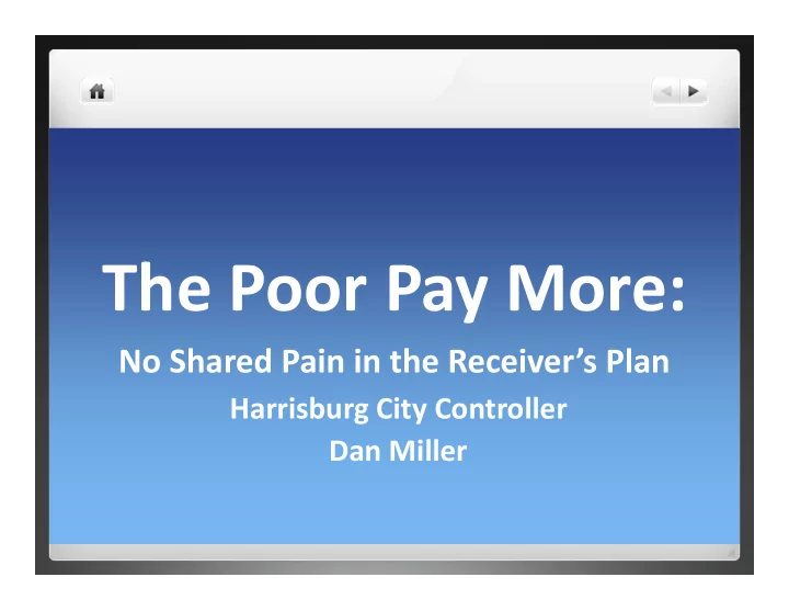 th p the poor pay more p m
