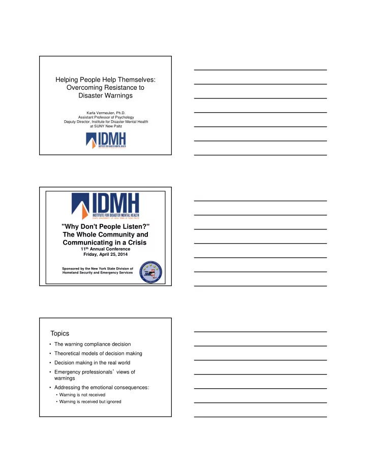 helping people help themselves overcoming resistance to