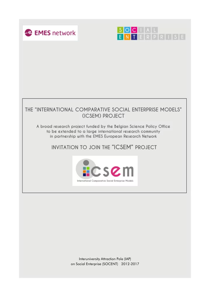 table of contents