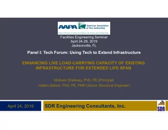 SDR Engineering Consultants, Inc.  April 24, 2019  OUTLINE  Fiber-Reinforced Polymers
