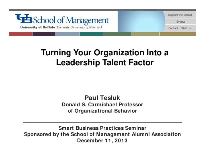 turning your organization into a leadership talent factor