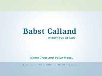 Indemnification and Limitations  of Liability  August 29, 2019  Presented by:  Kevin T. Wills,