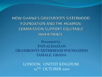 LONDON,  UNITED KINGDOM. 12 TH OCTOBER 2010  HUAIROU COMMISSION is a global coalition of