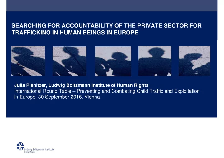 searching for accountability of the private sector for