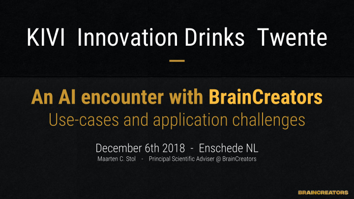 kivi innovation drinks twente