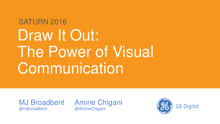 draw it out the power of visual communication