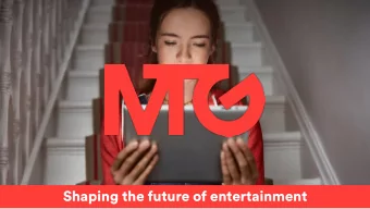 Shaping the future of entertainment  Rolling 12 month performance  8% organic sales  6% Nordic Ent.