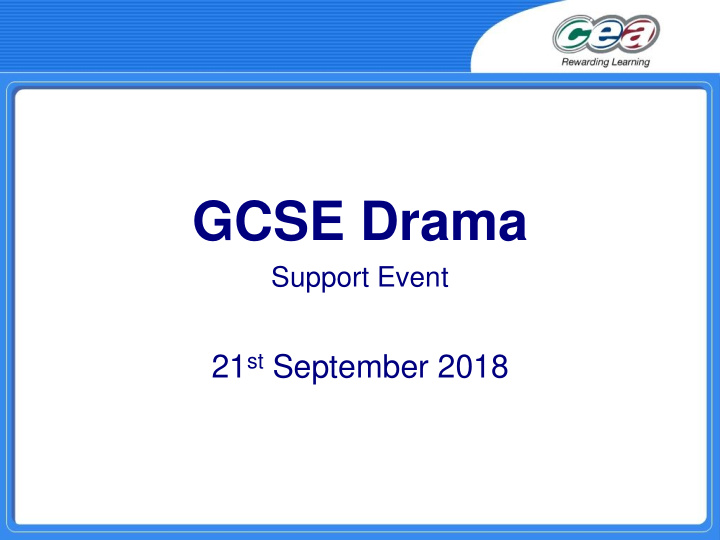 gcse drama