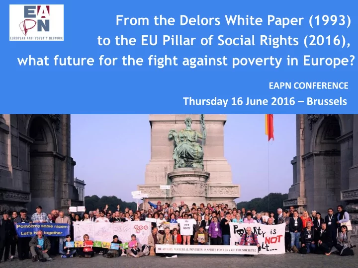 from the delors white paper 1993 to the eu pillar of