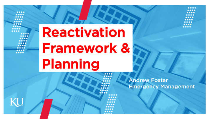 reacti activati tion on frame amework ork pla planning