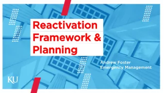 Reacti  activati  tion  on  Frame  amework  ork &amp;  &amp;  Pla  Planning  nning  Andrew Foster