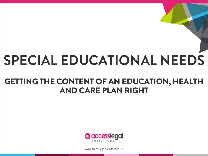 special educational needs