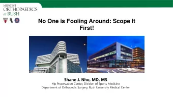 No One is Fooling Around: Scope It  First!  I (and/or my co-authors) have something to disclose.