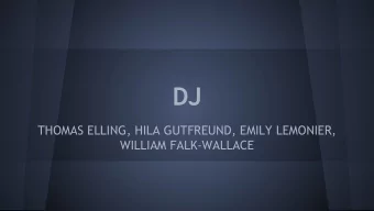 DJ  THOMAS ELLING, HILA GUTFREUND, EMILY LEMONIER,  WILLIAM FALK-WALLACE  Why a music language?
