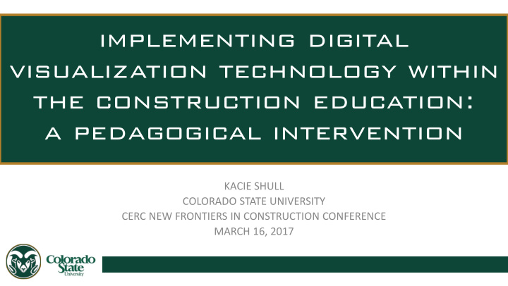 the construction education