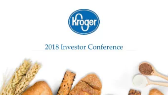 2018 Investor Conference  2018 Investor Conference  Rebekah Manis  Director of Investor Relations
