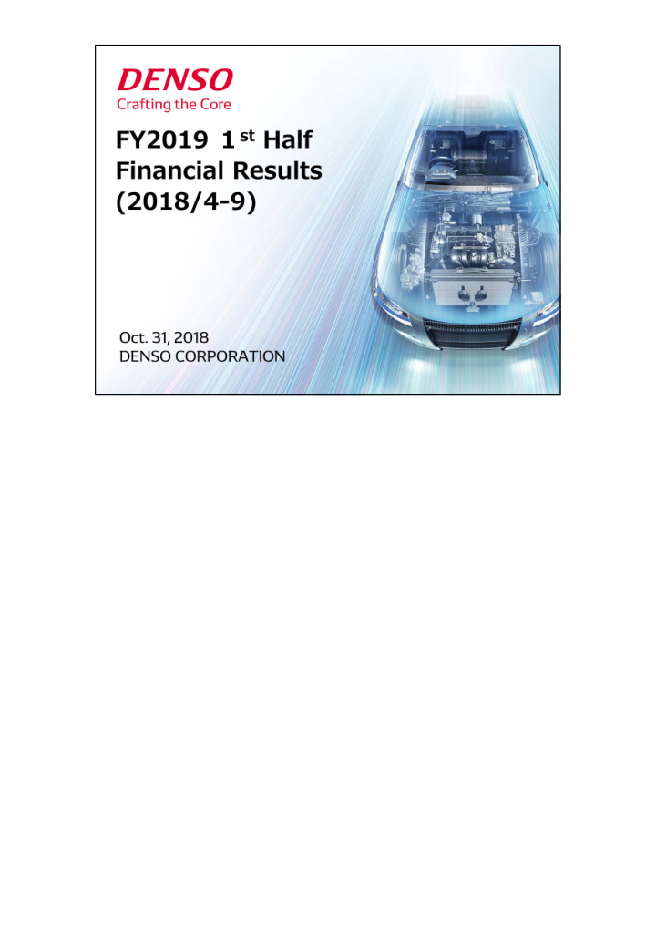 overview of the consolidated financial results 1