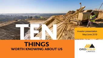 Investor presentation  May/June 2019  PAGE  2  Disclaimer  Many factors could cause the actual