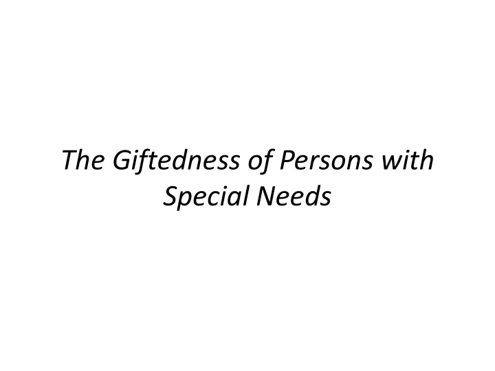 special needs